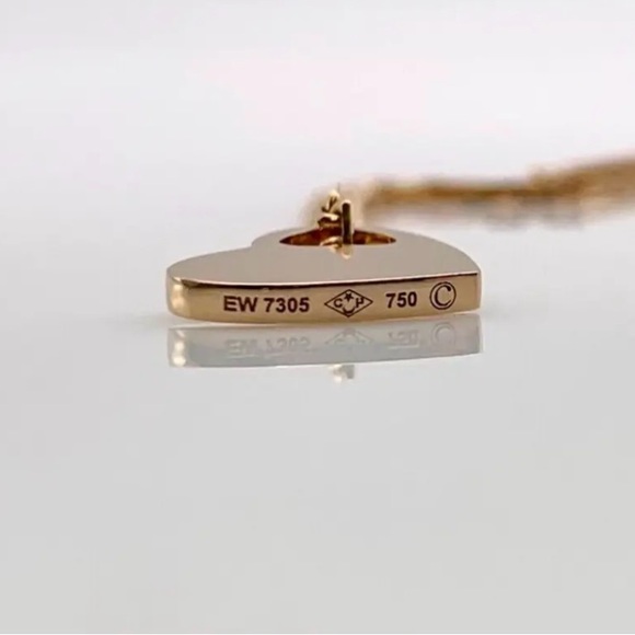 Vintage Cartier pink gold heart pendant - Picture 3 of 5